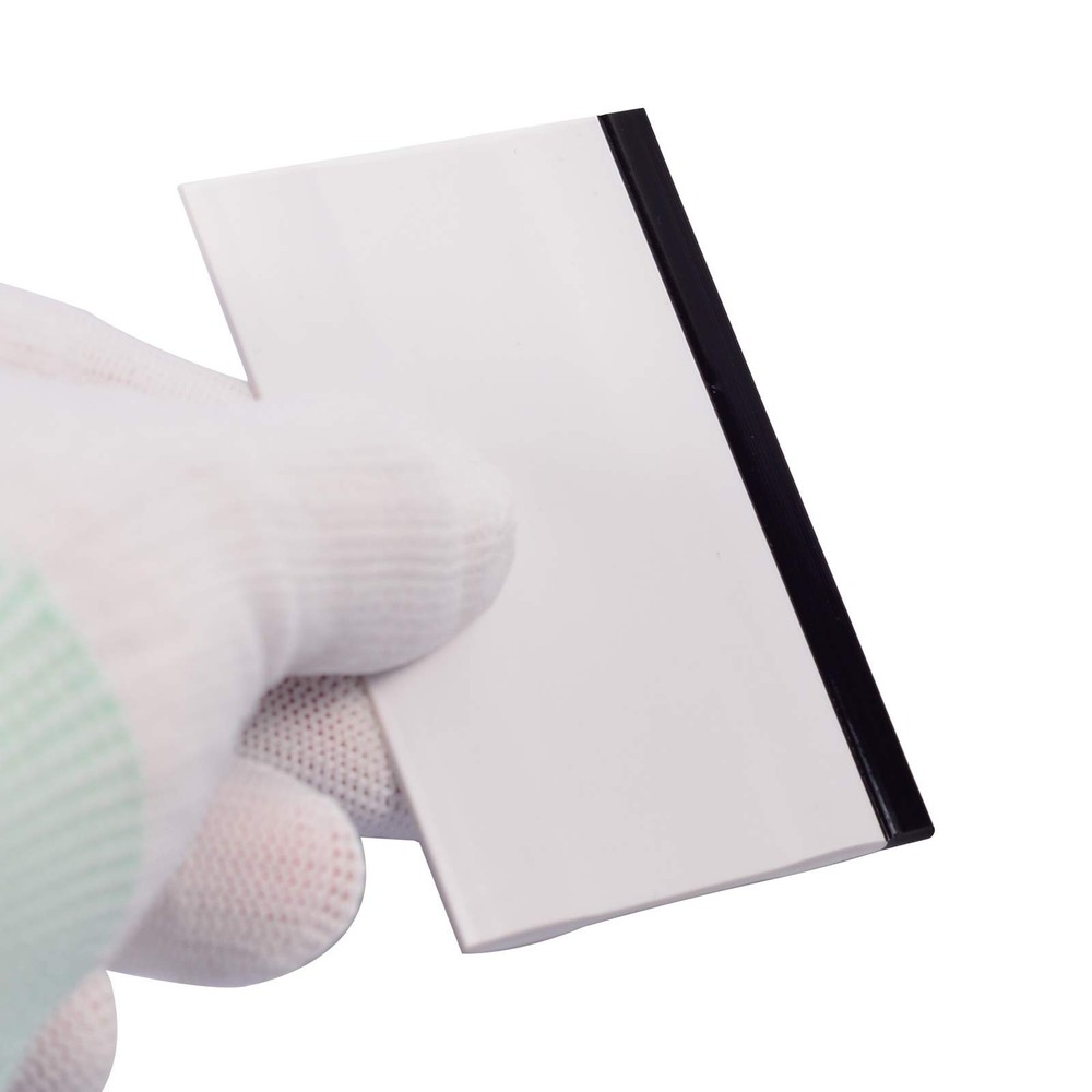 3-inch Screen Printing Squeegee with Soft Rubber, Tiny Flexible Block Scraper...