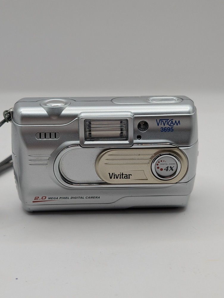 Vivitar Digital Camera Vivicam 3695 2.0MP Silver Tested
