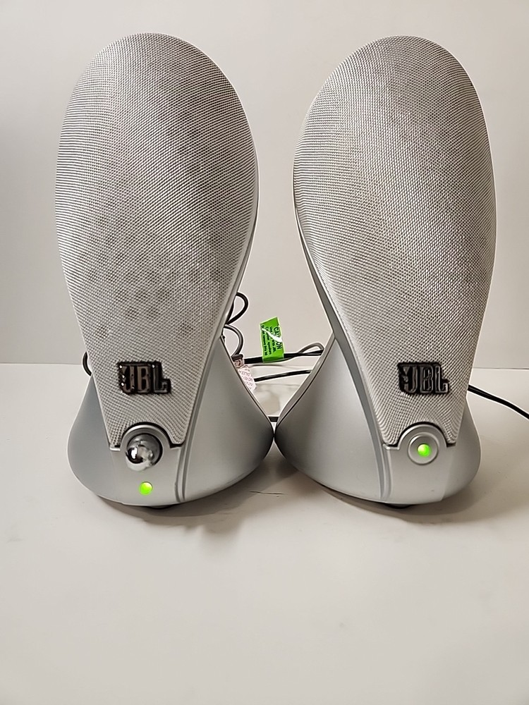 JBL Duet Silver Computer Speakers w/AC Adapter by Harman Multimedia