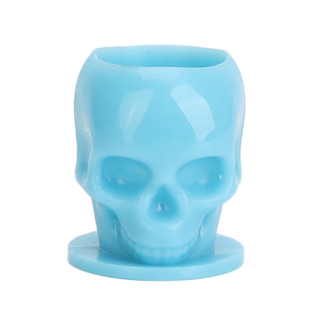 200 pcs Ink, Disposable Ink Cups, Skull Shaped Stable Base, Permanent Makeup ...