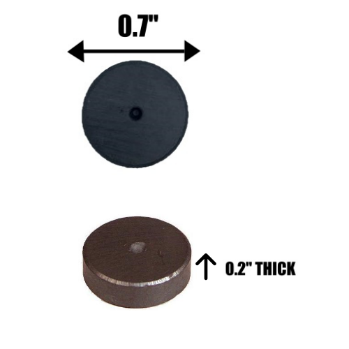 Strong 3/4" Round Flat Ceramic Disc Magnets For DIY Crafts ~ Lot of 500 Pieces