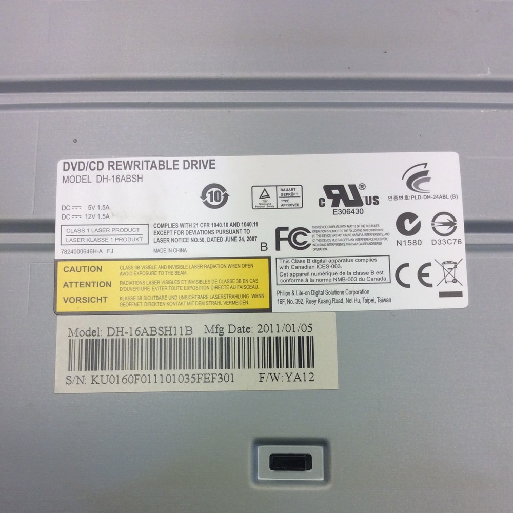 DH-16ABSH Dvd/CD-RW Optical Disc Drive