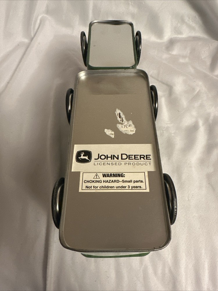 John Deere Tin Box Truck Shaped Container GREAT GRAPHICS
