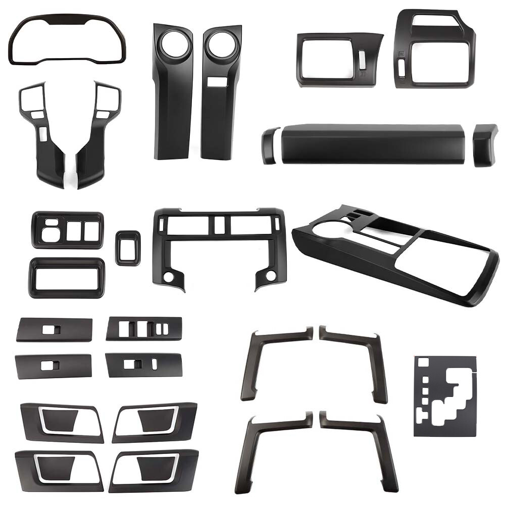 32x Matte Black Center Console Dashboard Panel Cover Trims Kit For 4runner 2020+