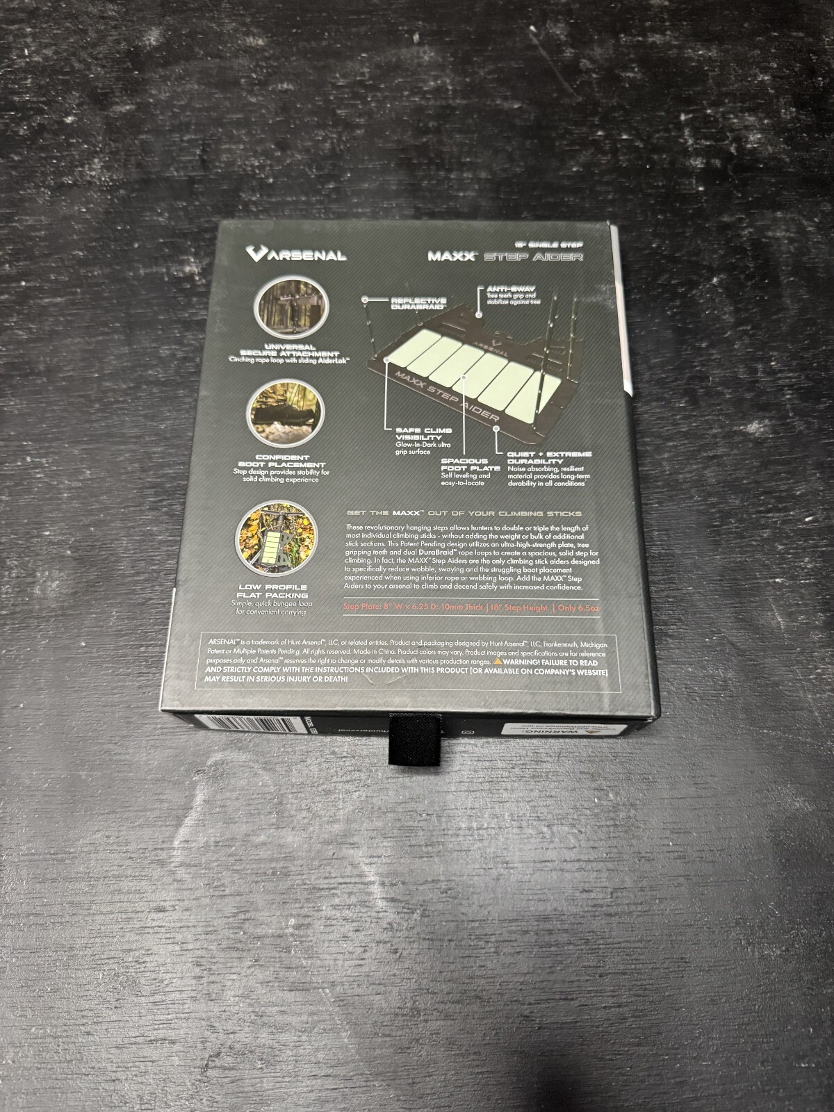 Hunt Arsenal MAXX Step Gen 2 Saddle Hunting Climbing Stick Aider New