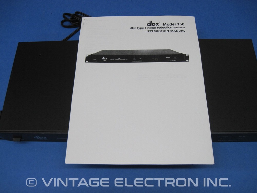 dbx 150 Type I Noise Reduction System - Audio Processor for Tape etc. (w/MANUAL)