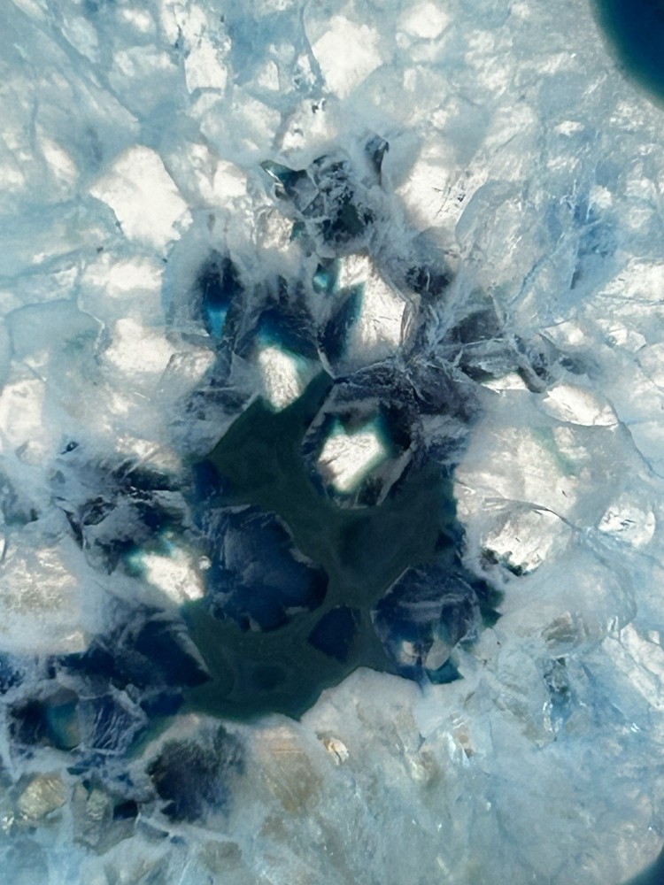 Geode Night Light Blue