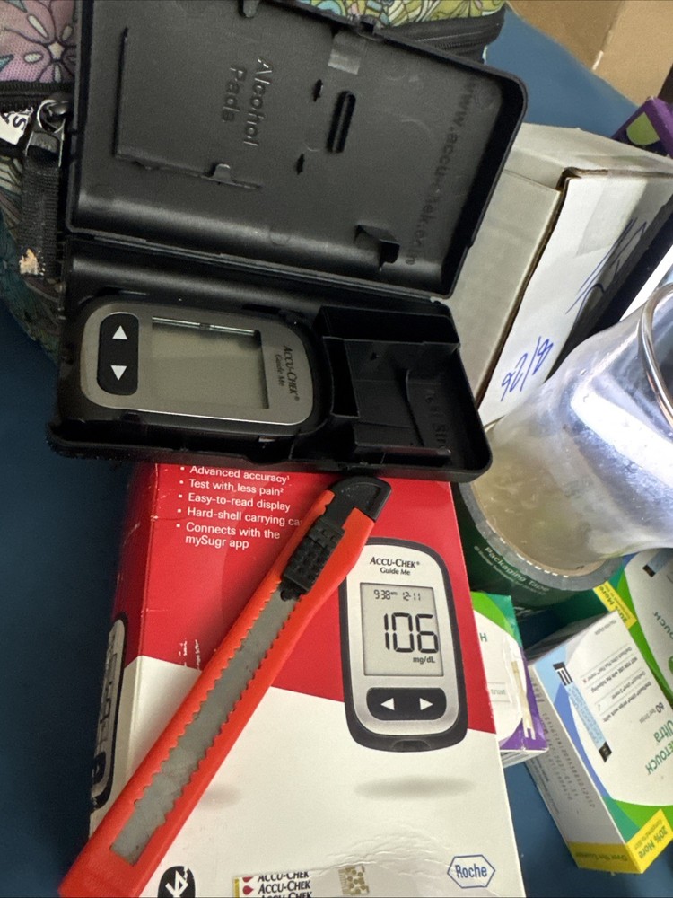 Accu-Chek Guide Me Meter Only EXP: 4/27 Meter Manual Solid Case Only