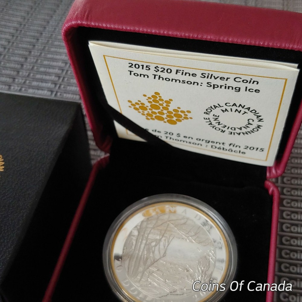 2015 Canada $20 Tom Thompson - Spring Ice - 99.99% Silver Coin #coinsofcanada