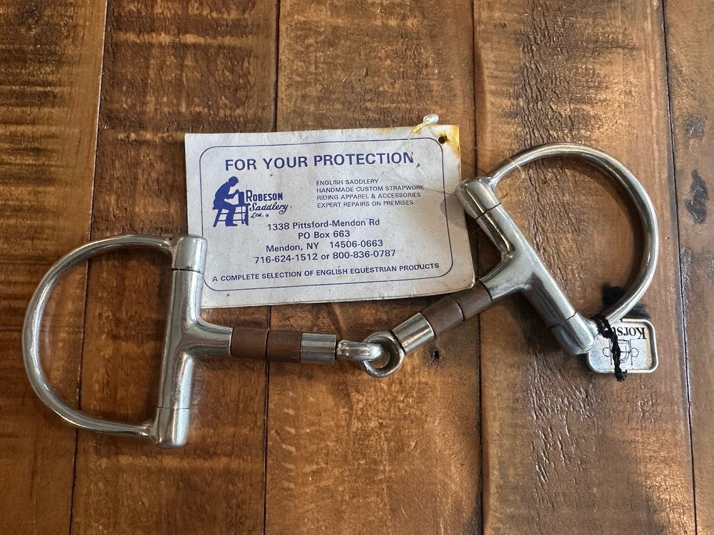 D-ring snaffle bit copper mouth 5”