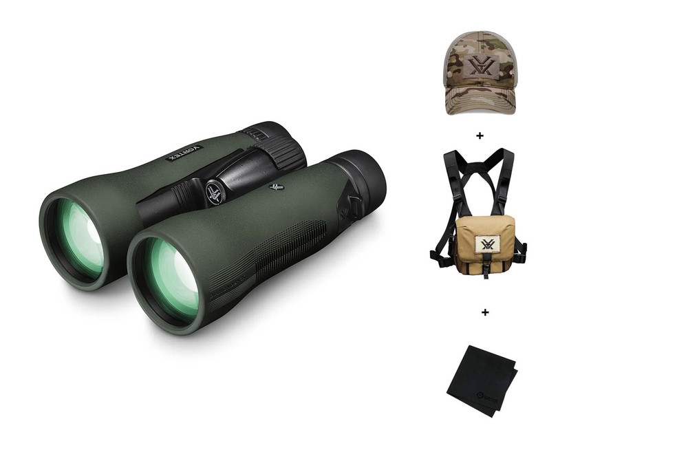 VORTEX Diamondback HD 15x55 Binocular w/ Harness Case, Cap and Microfiber Cloth