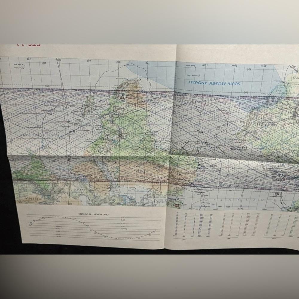 STS-11 Mission Chart Nasa Space Shuttle Mission Chart Orbit 1-144
