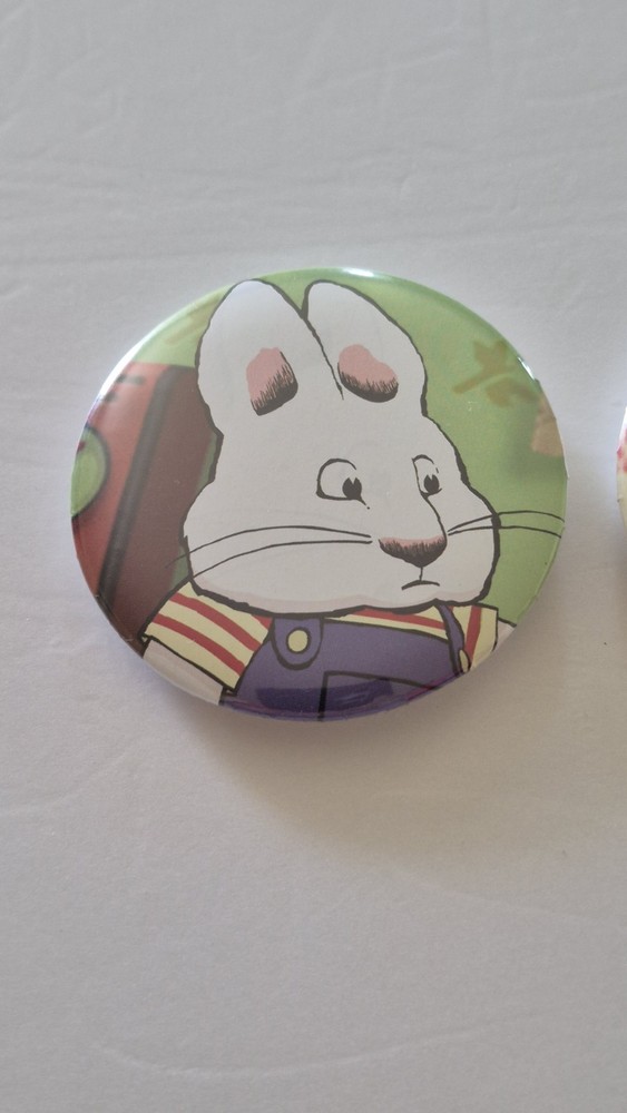 Lot 2 New Nickelodeon Max and Ruby Button Pin Pins #78