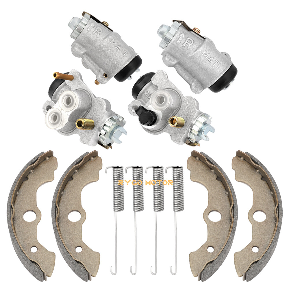 Front Brake Wheel Cylinders All 4 W/Shoes for Honda Rancher 350 TRX350 2000-2003
