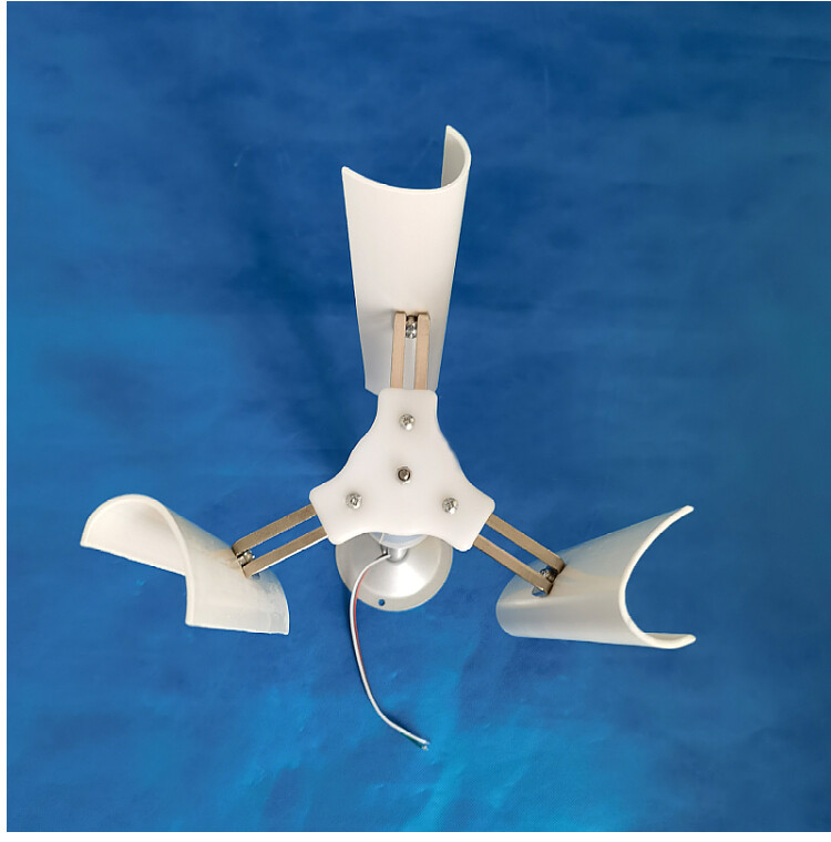 DIY Vertical Axis Wind Turbine Generator Model Windmill Power Charge Device Kit