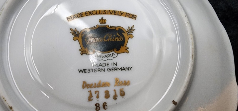 Grace China DRESDEN ROSE Dinner Plate
