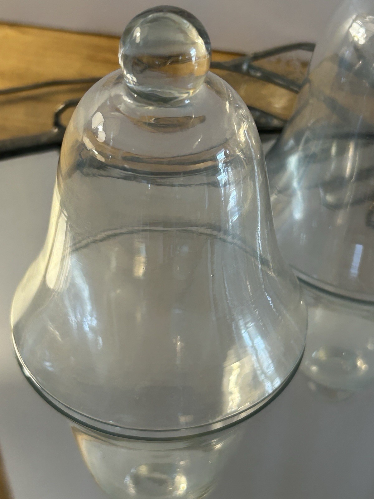 Antique Blown Glass Garden Cloche Dome for Saplings Candles or Kitchen Decor