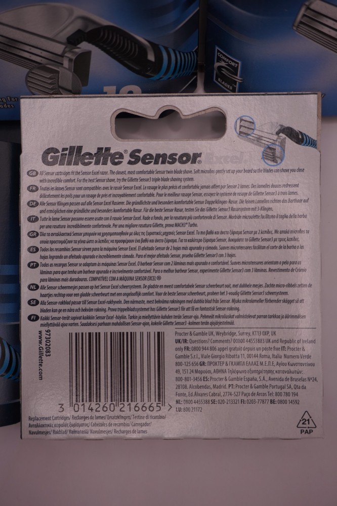 Gillette Sensor Excel Mens Refill Razor Blades, 50 Count