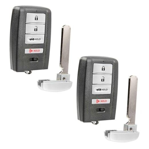 2X Key Fob Remote Replacement 4-Button Smart for 2021-2023 Acura TLX Two