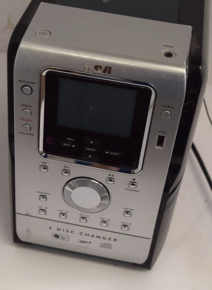 RCA RS2130i 5-CD Compact Audio System | 5-Disc Changer | Used B