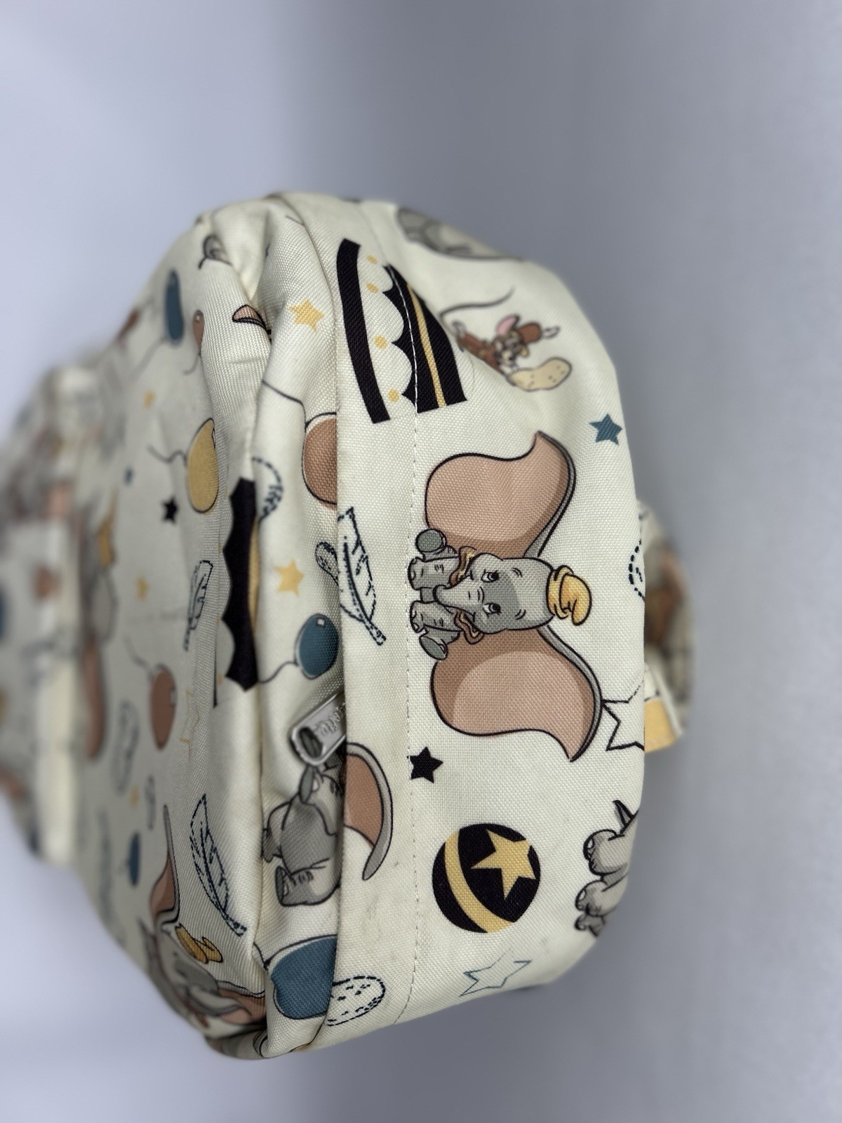 Disney x Loungefly Dumbo White All Over Print Large Backpack Rare See Pics