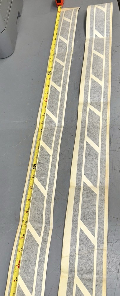 MISC White/black stripe decal new