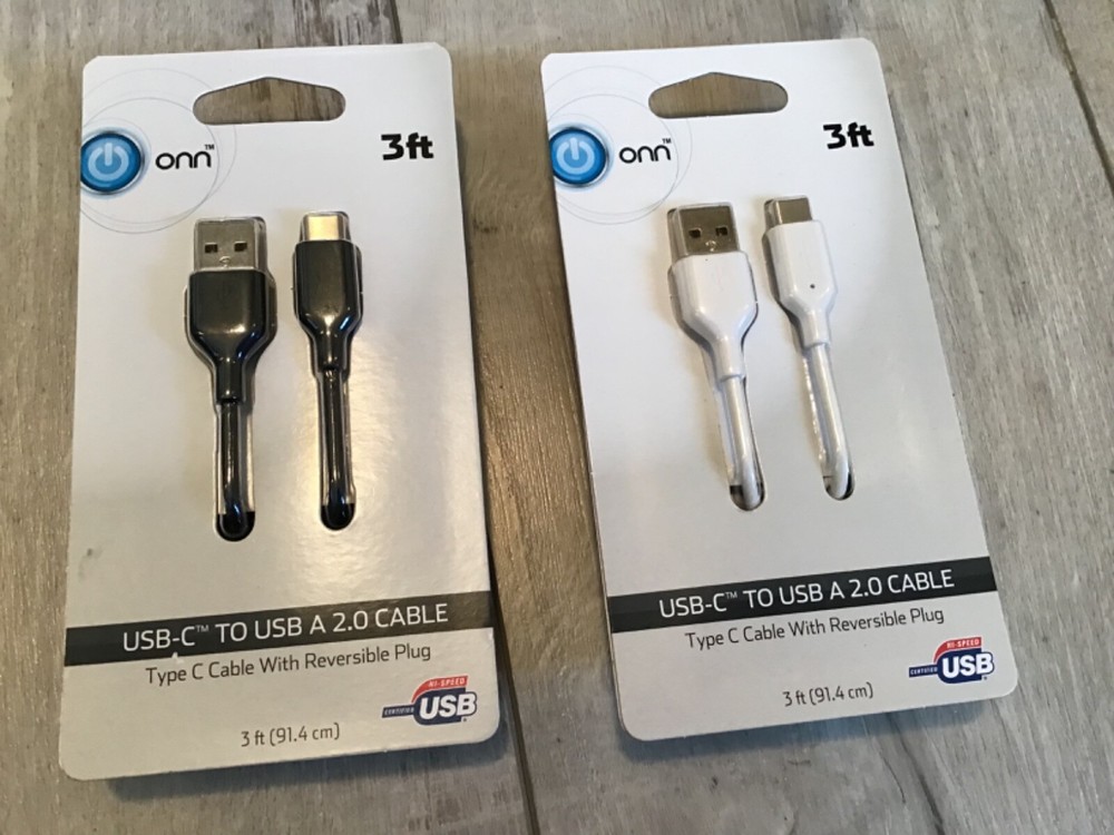 USB Type-C to USB Type-A Cable 2.0 Cable Type C Cable With Reversible Plug 3FT