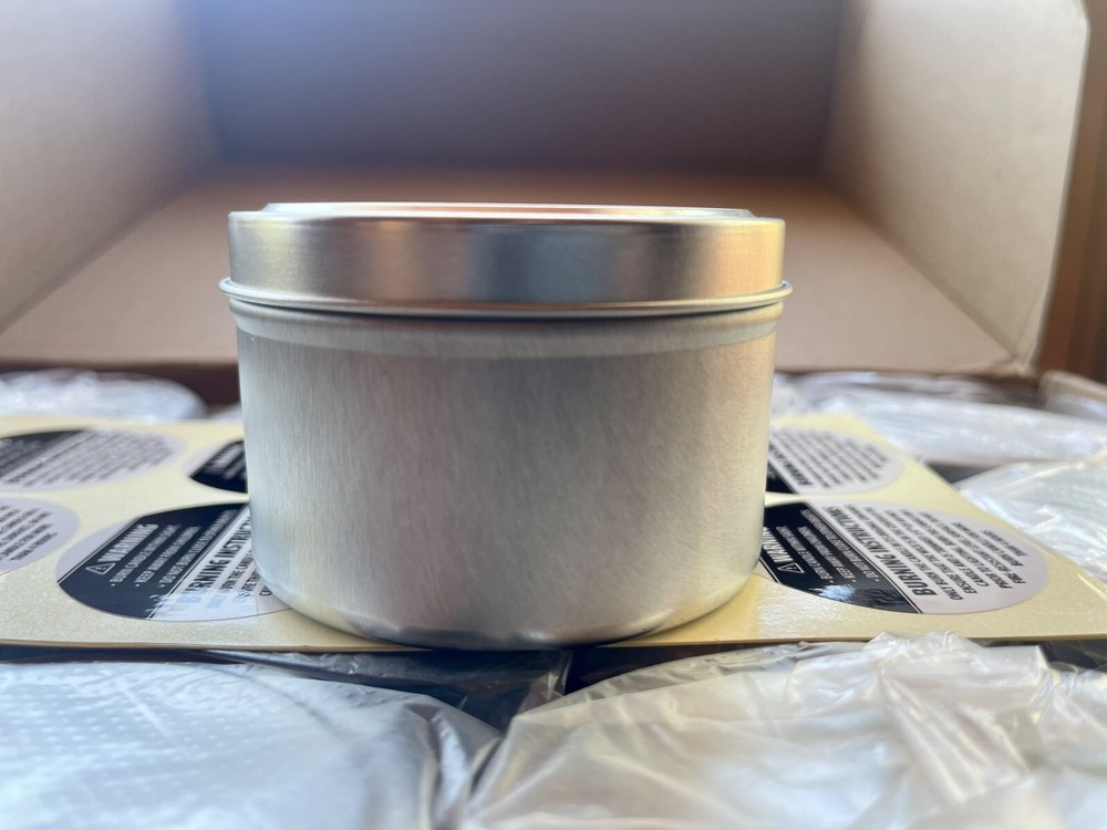 24 pack candle making tins 8oz empty jars.