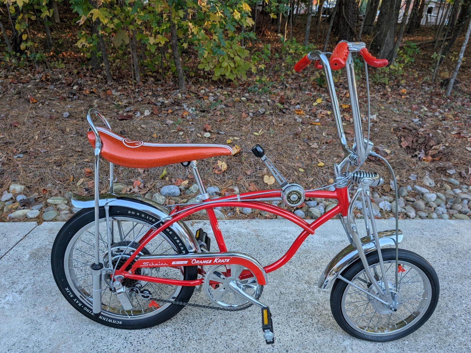 SCHWINN 1973 SUNSET ORANGE KRATE Bicycle 5 speed STINGRAY 20 inch Bike ORIGINAL