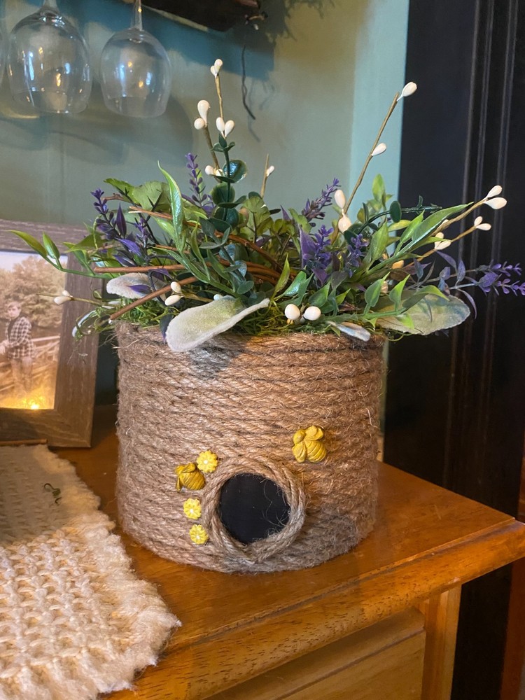 handmade home decor bee hive large