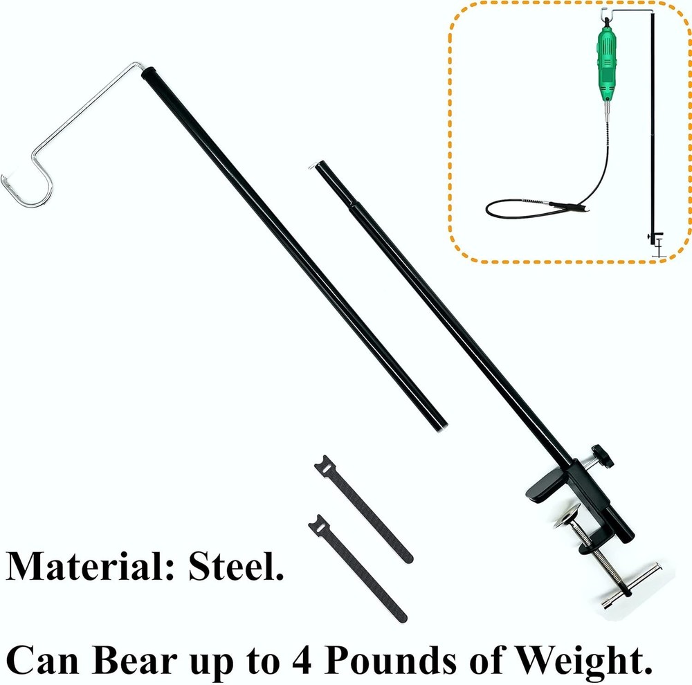 Compact Alloy Steel Motor Stand with Robust Clamping & Swing Functionality