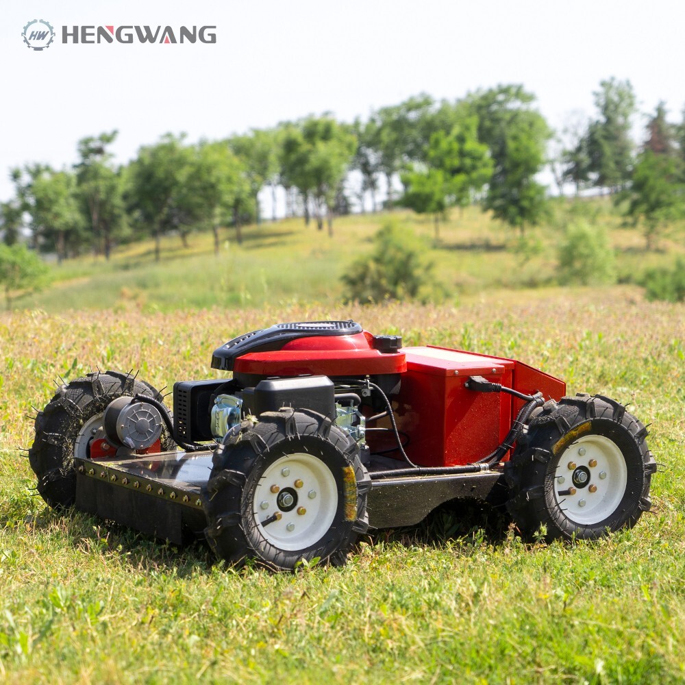 200m Household Gasoline Remote Control Lawn Mower With Large Mowing Area