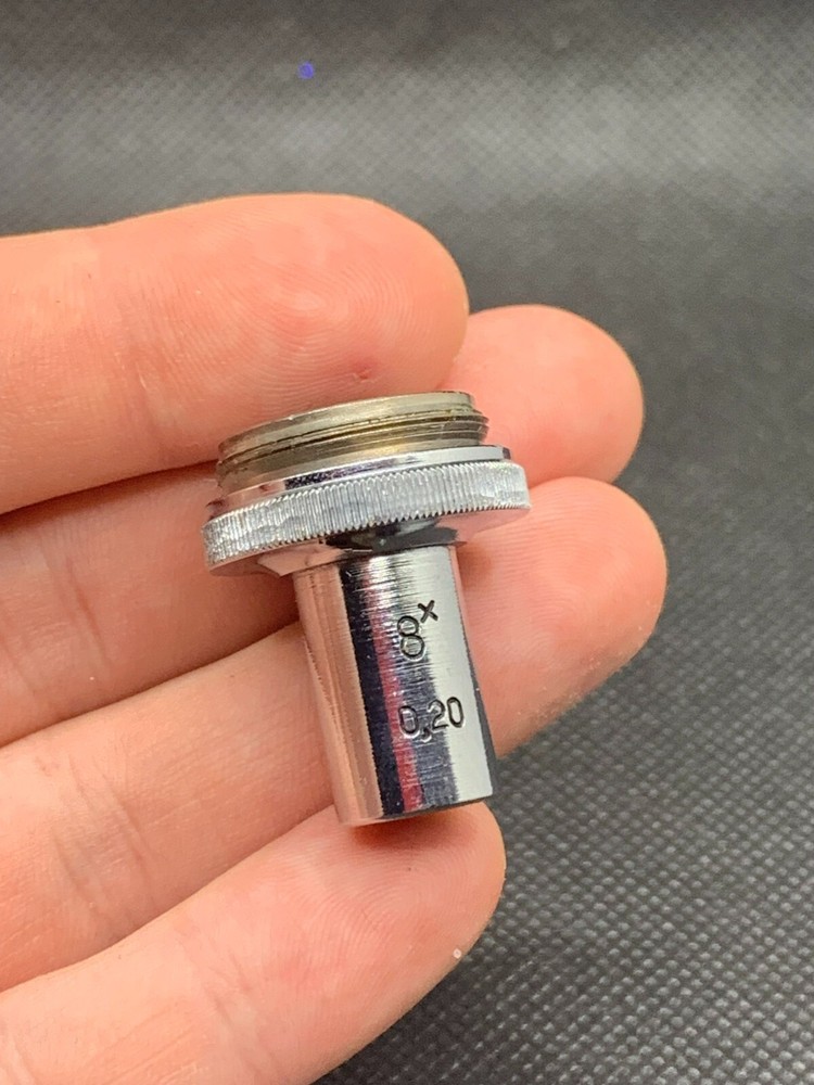 Vintage Lens from Soviet Microscope. LOMO. USSR Monocular Microscope. 8X. 0.20.