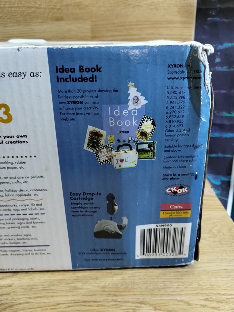 Xyron Model 900 Label, Sticker Maker, Laminator Machine New! Open Box