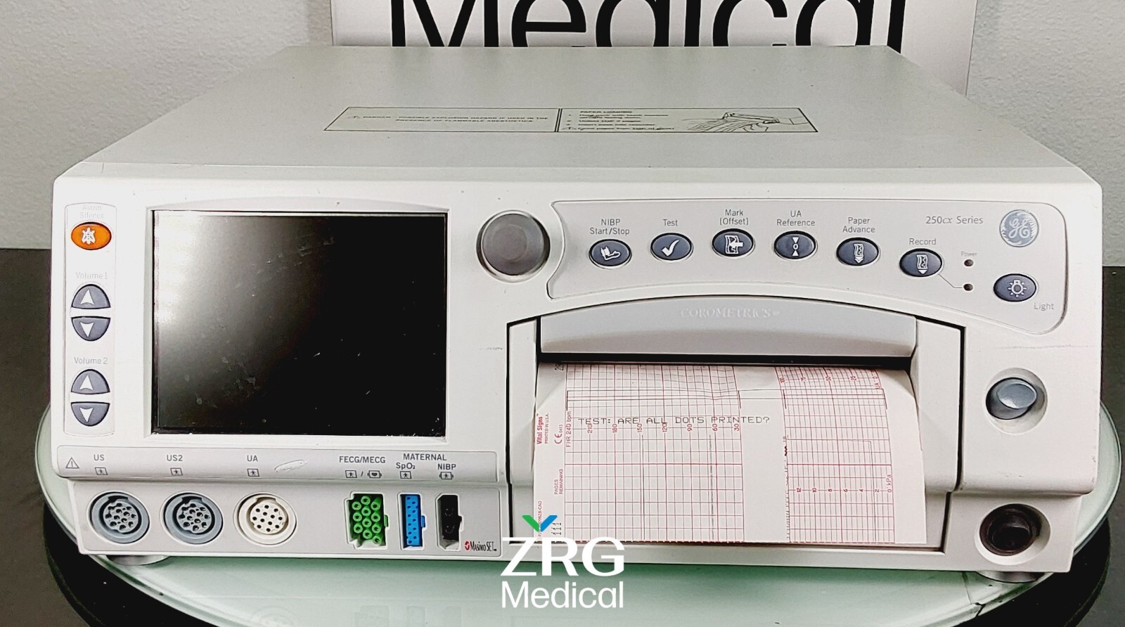 GE Healthcare Corometrics 250 Series Model 259CX-C Fetal Monitor