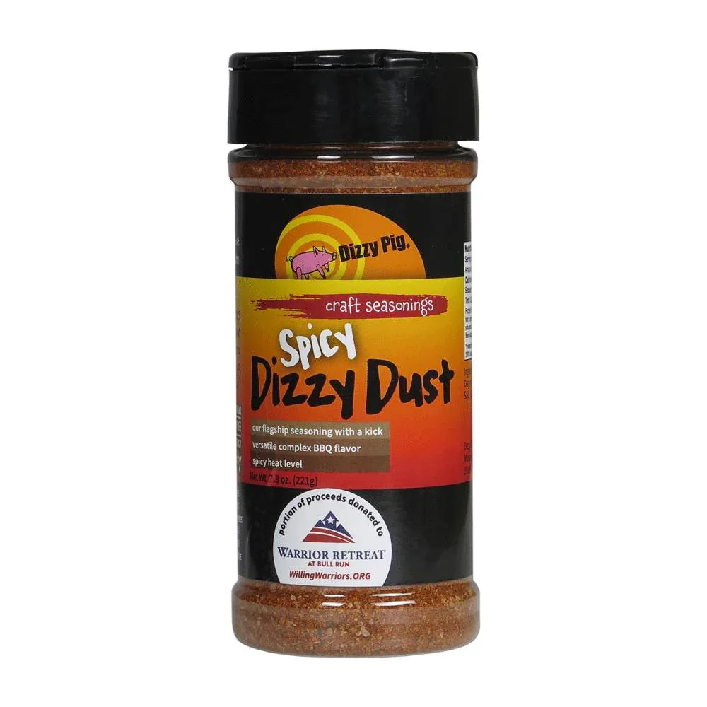Dizzy Pig Spicy Dizzy Dust BBQ Rub - 8 oz