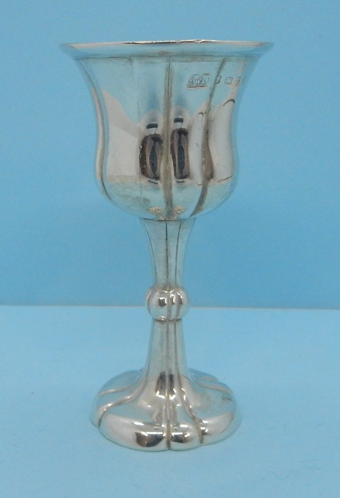 VICTORIAN Solid SILVER Gilt Travelling Communion CHALICE Cronin & Wheeler 1850