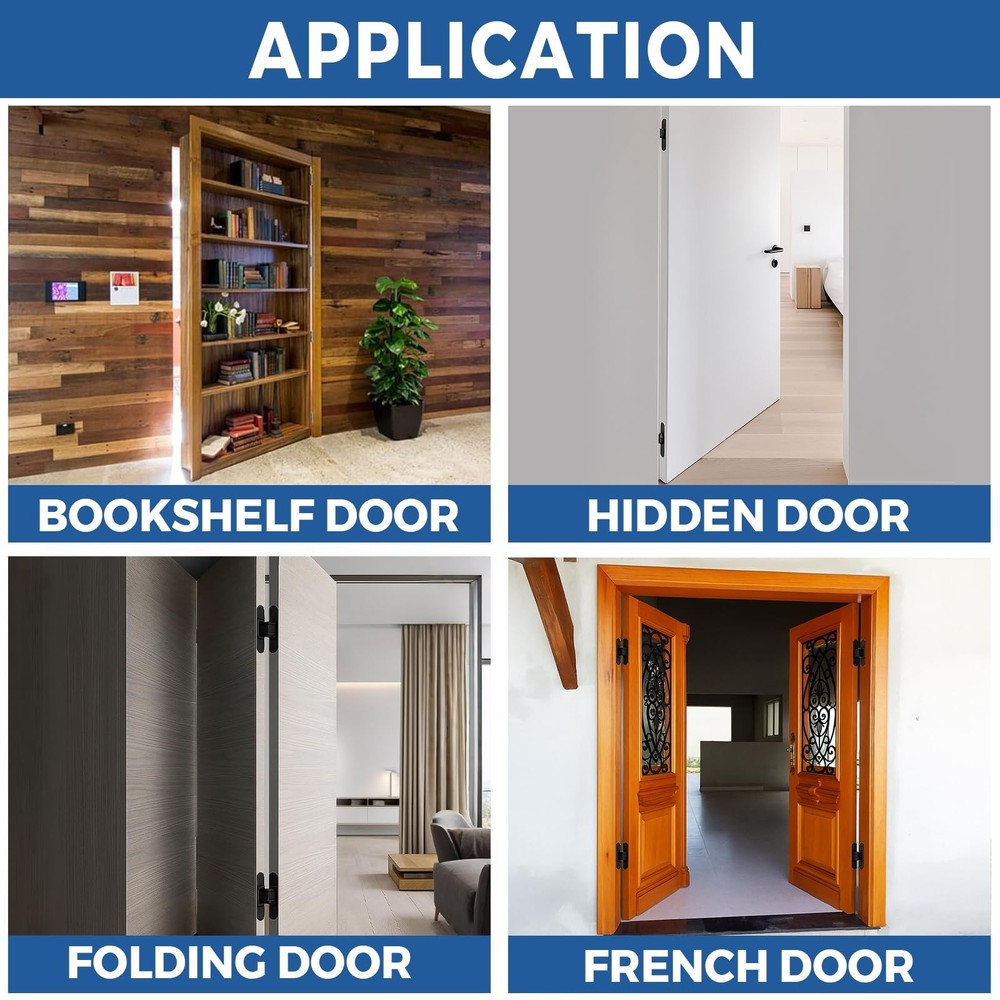Invisible Hinge Router Guide Template for Hidden Door Installation