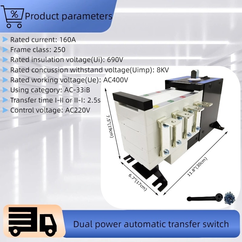 4P 100A Automatic Transfer Switch (ATS) Switch ATS Generator Attachment 8KV