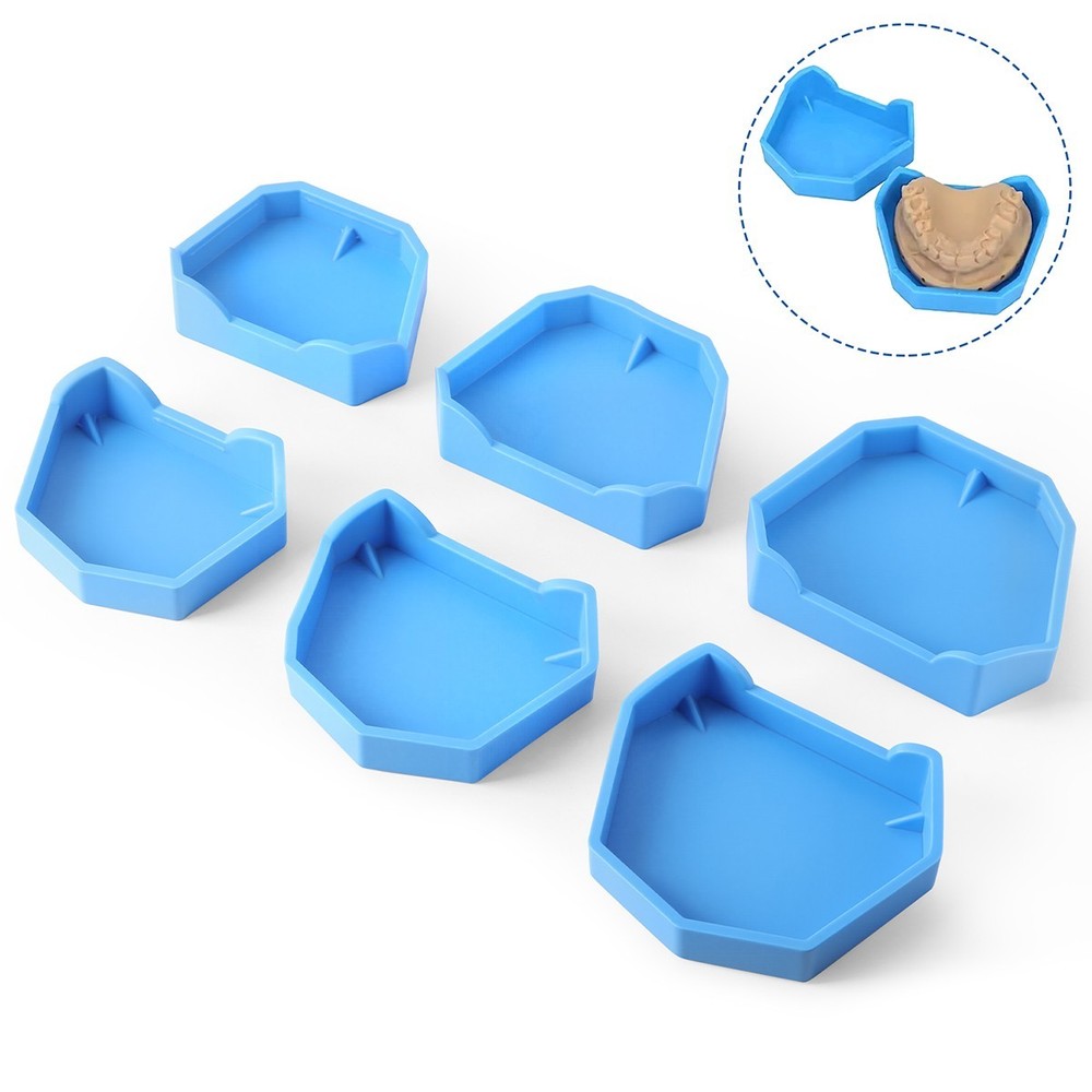 Dental Lab Silicon Rubber Plaster Model Base Denture Tray Impression Former Base