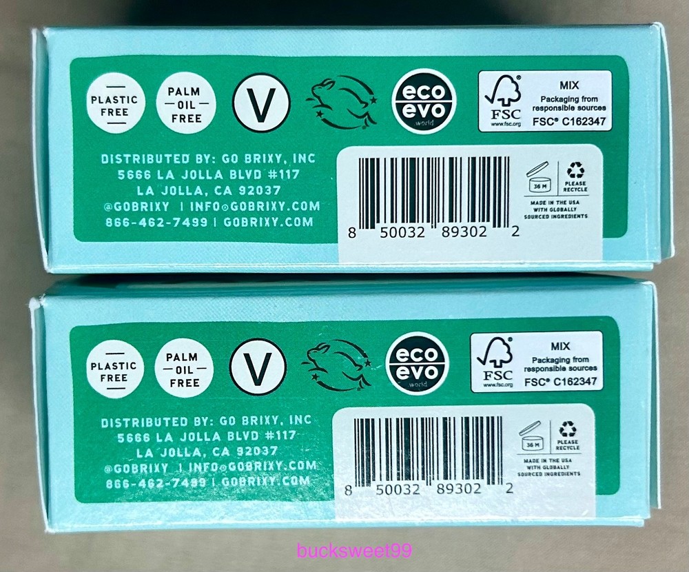 BRIXY Conditioner BAR Mint Eucalyptus - 4 oz each - 2-PACK