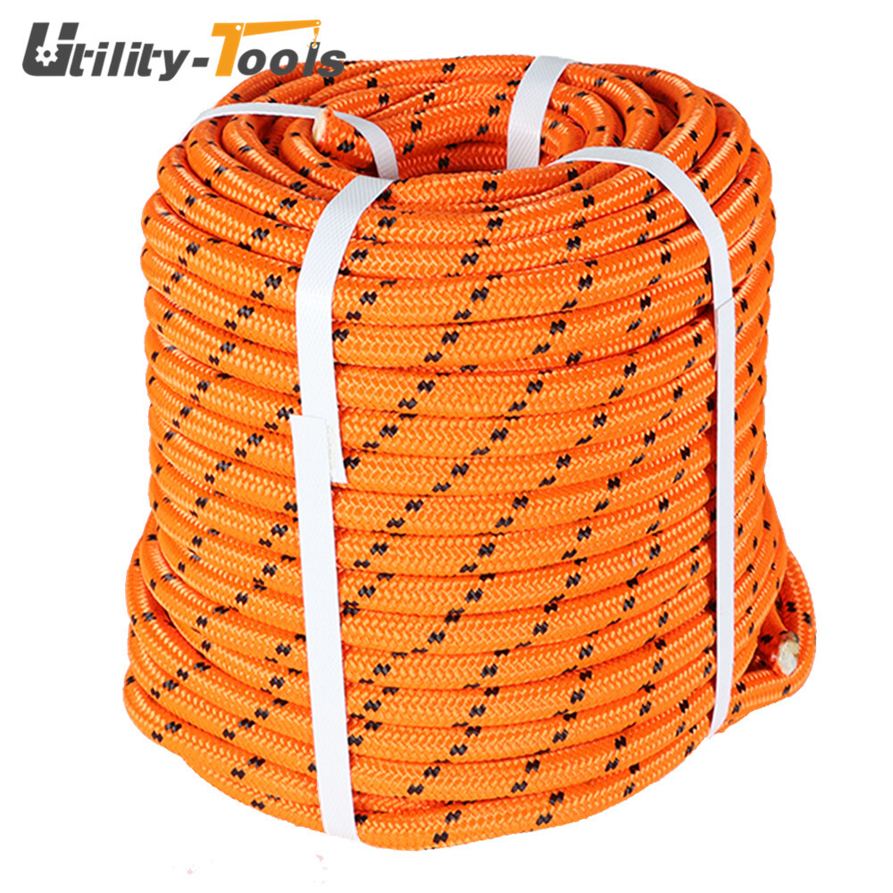 Double Braid Polyester Arborist Rope Tree Climbing Rope Nylon Polyes 1/2" x 150'