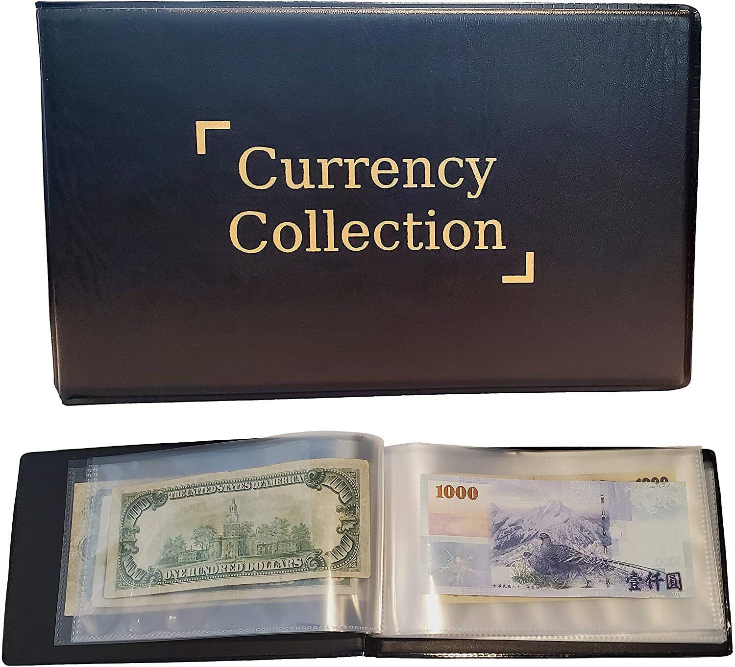 1 PC of Banknote Album 40‑Page Currency Collector Display