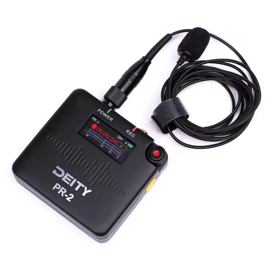 Deity PR-2 Stereo Pocket Audio Recorder Microphone 32-Bit Float Video Recording
