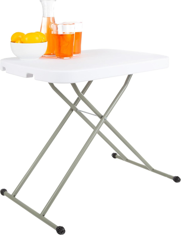 Folding Table - Lightweight Portable Folding Desk - Small Plastic Table for TV T