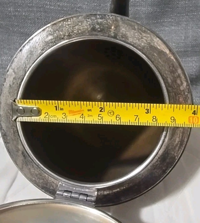 F.B. Rogers Silver Co 2319 Coffee Pot – Silver on Copper – Vintage 10.5"