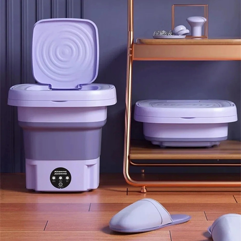 Mini washing machine portable,Folding d Washer for Underwear Socks D