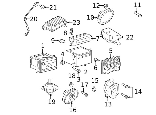 Genuine Ford Audio Speaker Assembly CL3Z18808E