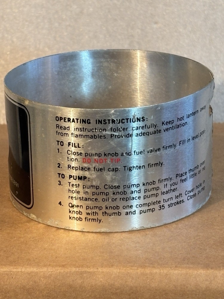 Coleman Lantern 220H Frame Rest Base Collar #4