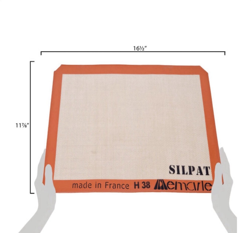 Silpat Rectangle Half Size Non-Stick Baking Mat - Orange